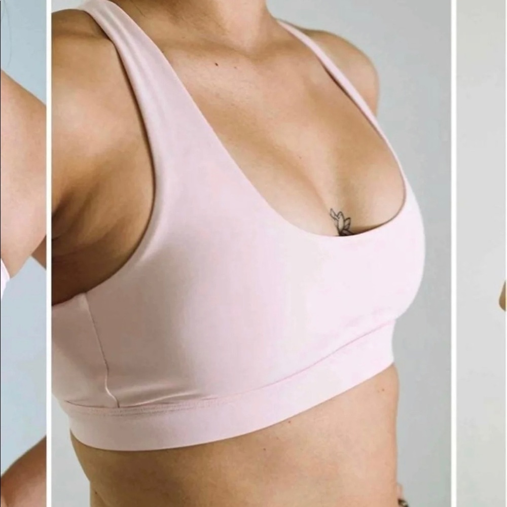 NWT Feed Me Fight Me bra pink L